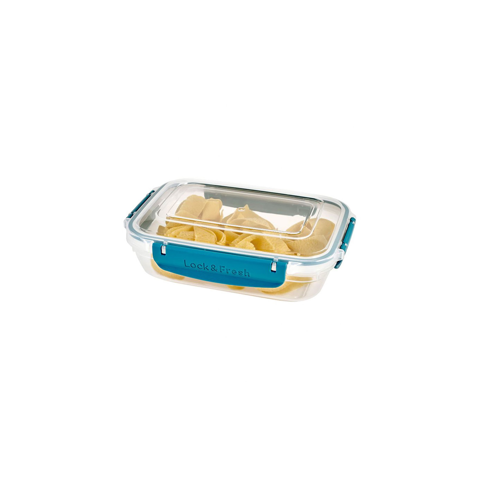 Pojemnik do żywności niski 0,97 l Lock&Fresh prostokątny niebieski